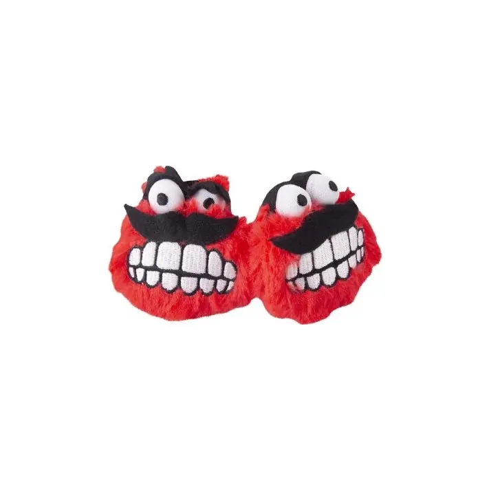 ROGZ PLUSH FLUFFY GRINZ 2-PACK RÖD Premium