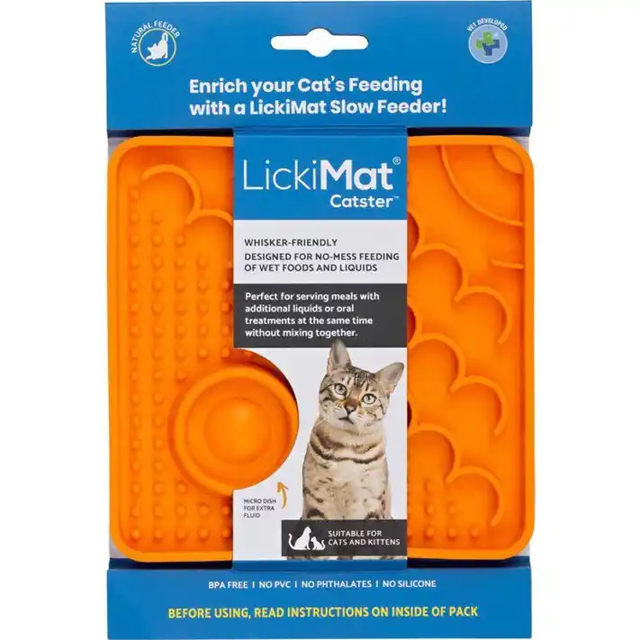 Köp online Lickimat Katt Catster Orange