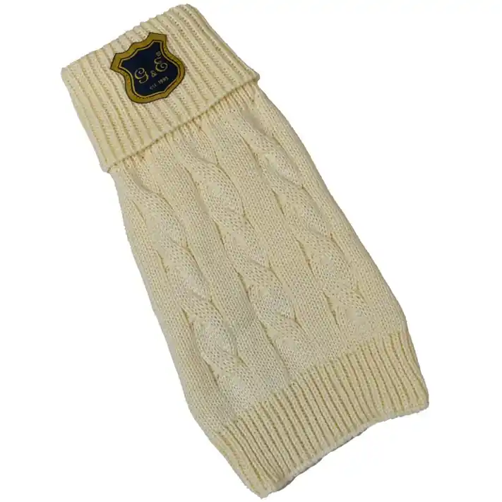 Endast denna vecka G&E Stickad pullover Off White L