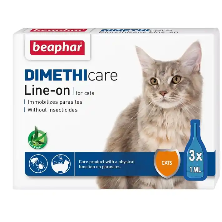Rabatter Beaphar Flea & Tick Line On (Dimethicare) Cat 3 vials