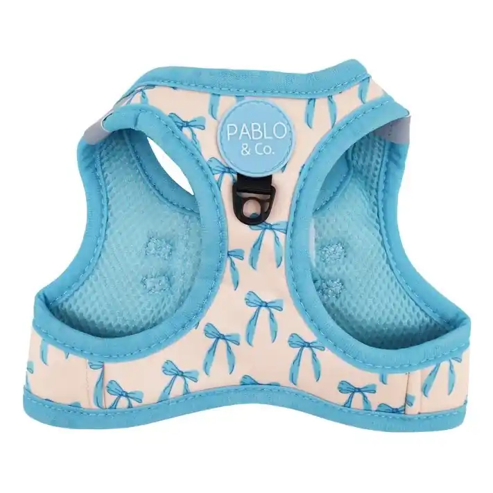 Step in kattsele Baby Blue Bows S Billigare