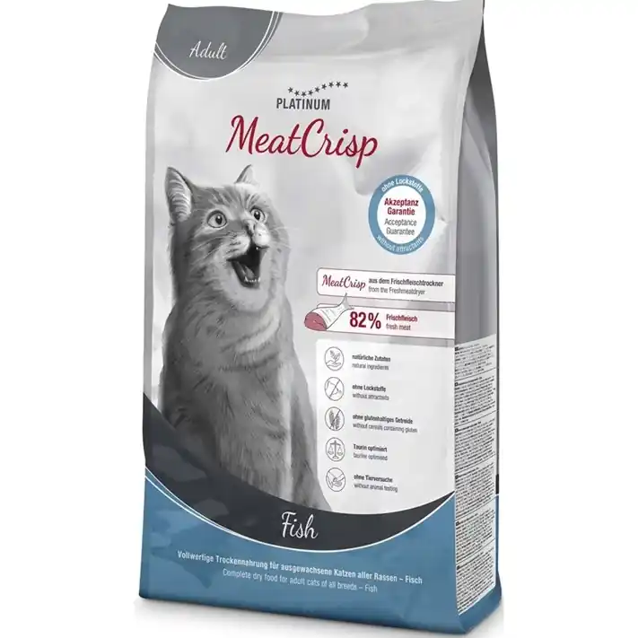 Populär Platinum Cat MeatCrisp Adult Fish 3 kg