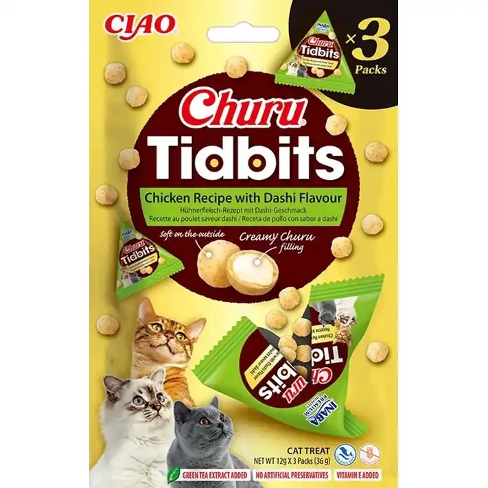 Kattgodis Churu Tidbits Chicken With Dashi Snabb frakt