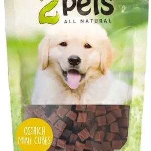 2pets Minicubes Ostrich/Struts 100g Sänkt pris