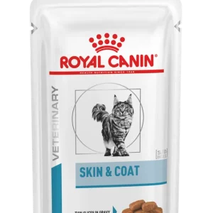Utförsäljning Royal Canin Veterinary Care Cat Derma Skin & Coat Pouch 12 x 85 g