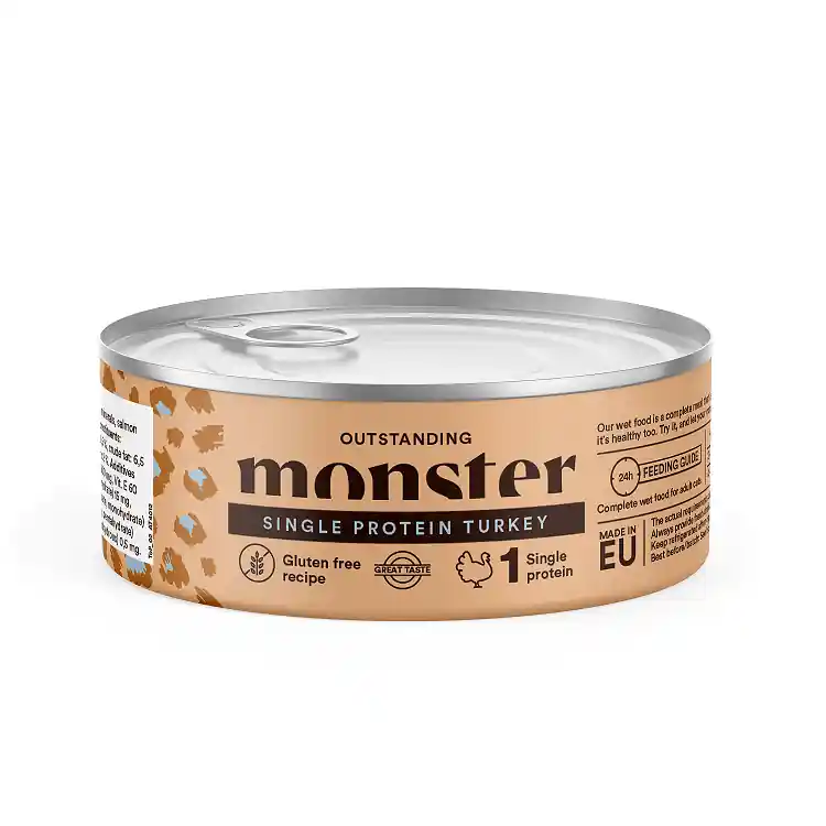 Monster Cat Adult Single Protein Turkey 100 g Erbjudande