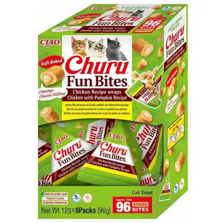 Churu Fun Bites Chicken Pumpkin 96st Kampanjpris