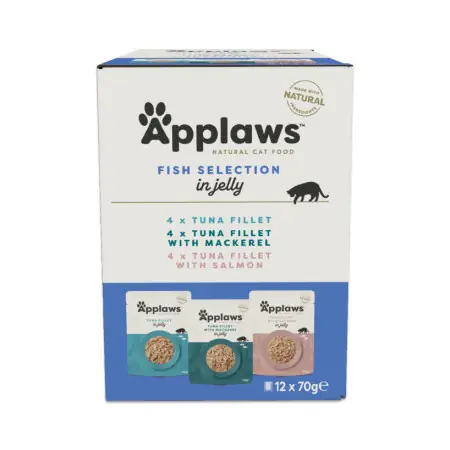 Billigare Applaws Fish selection Jelly 12x70g