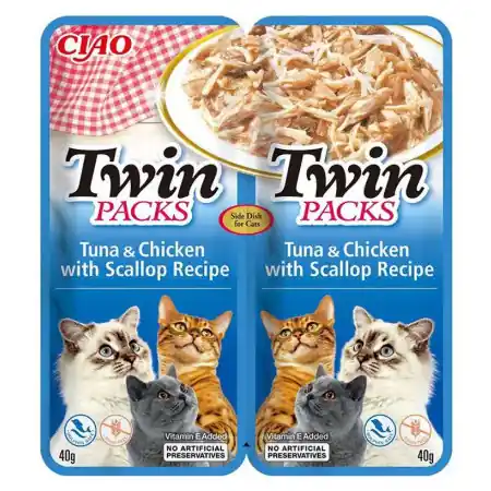 Churu Tuna-Chicken in Scallop broth - TWIN PACK Lägg i varukorgen