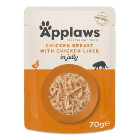 Applaws Chicken Breast with Chicken Liver 70g Snabb leverans