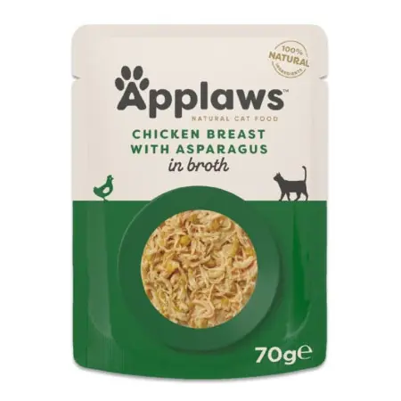 Applaws Chicken breast with Asparagus 70g Bästa pris