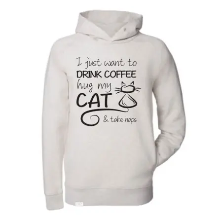 Trygg betalning Supercat huvtröja Coffee Ljusgrå Small