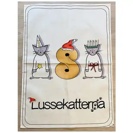 Premium Kökshandduk Lussekatterna