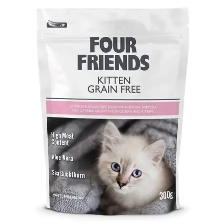 Rabatter FourFriends Kitten Grainfree 300g