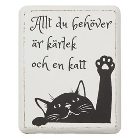Magnet kattmotiv "Allt du behöver.." Beställ idag