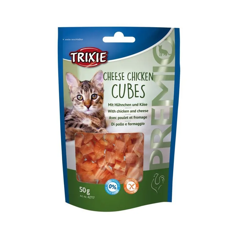 Kampanj TRIXIE Cheese Chicken Cubes Kattegodis 50 g