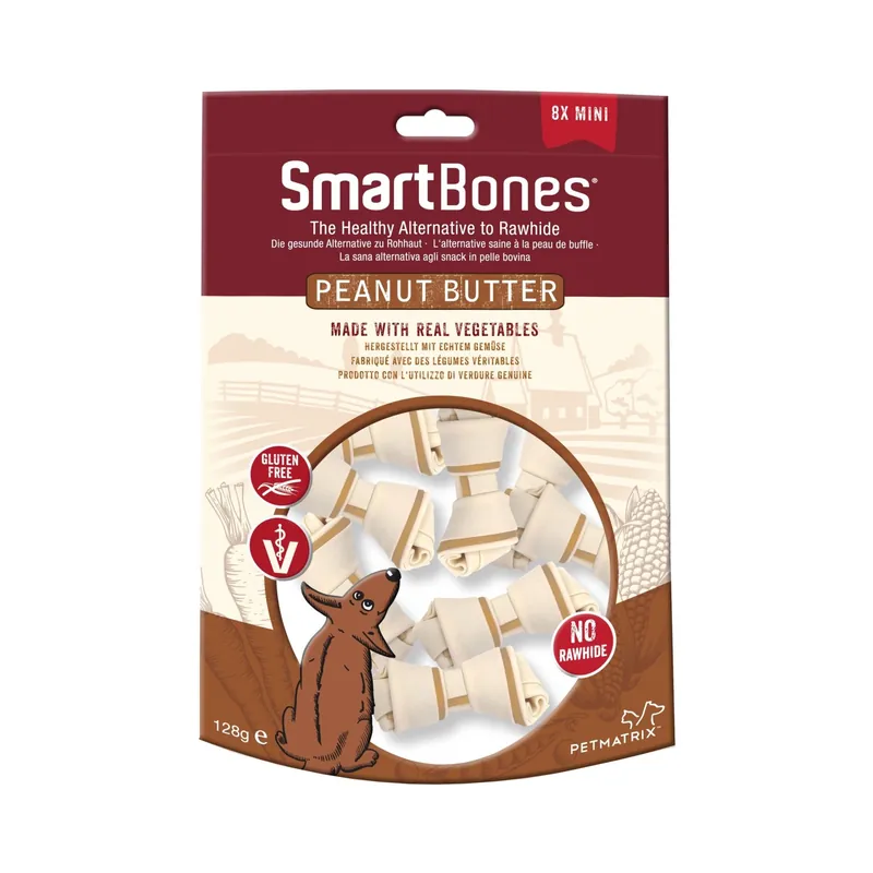 Billigare SmartBones Peanut Butter Mini / 8-pack