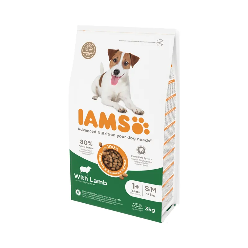 Nedsatt pris IAMS Adult Small-Medium Breed Lamb 3 kg
