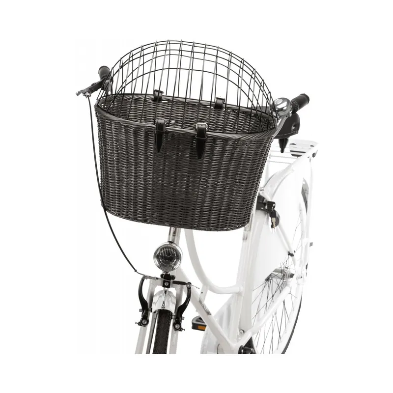 Kundfavorit TRIXIE Rattan Fahrradkorb für Hunde 5kg