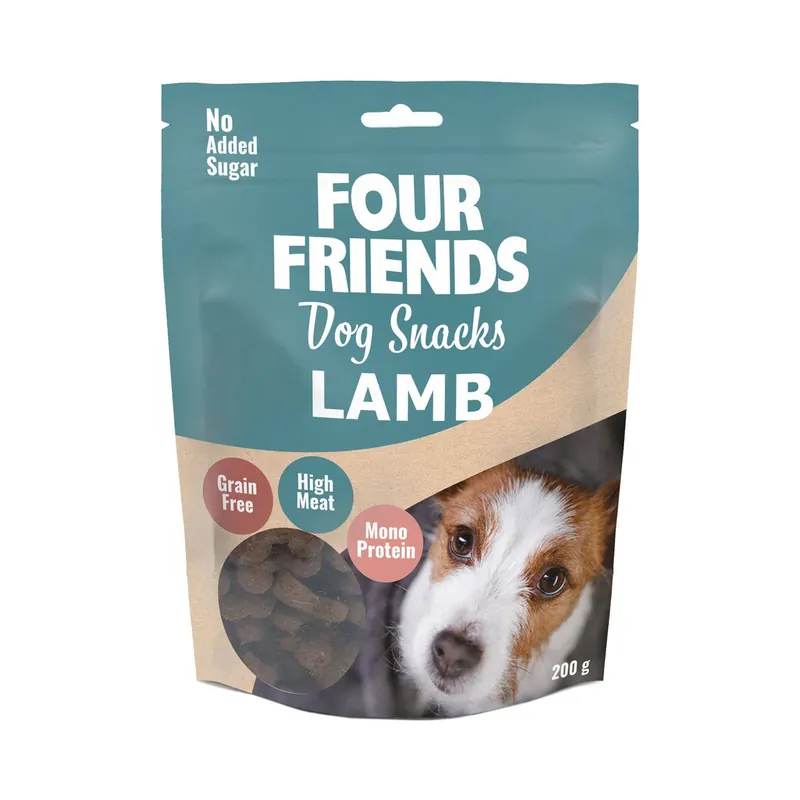 Nyhet Four Friends FourFriends Dog Snacks Lammas / 200 g