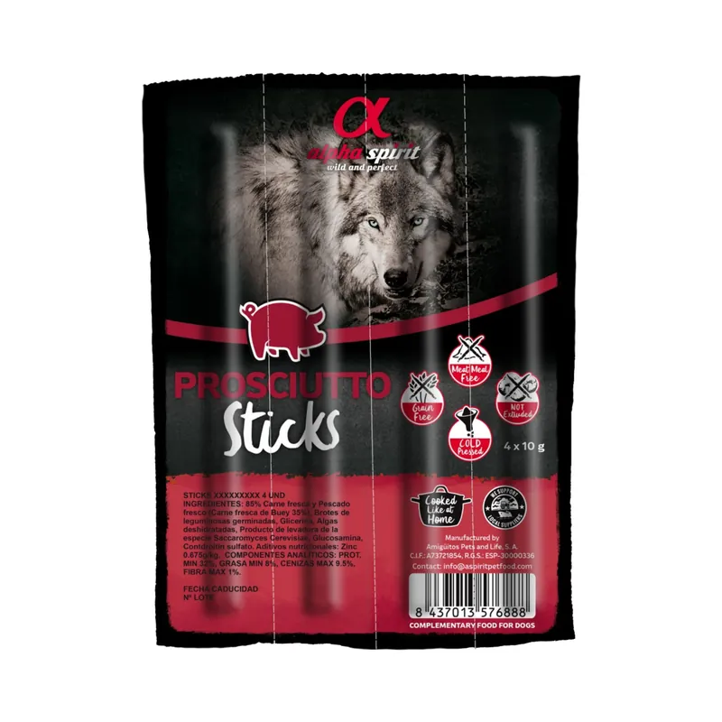 Alpha Spirit Sticks Prosciutto 1-pack Trygg betalning