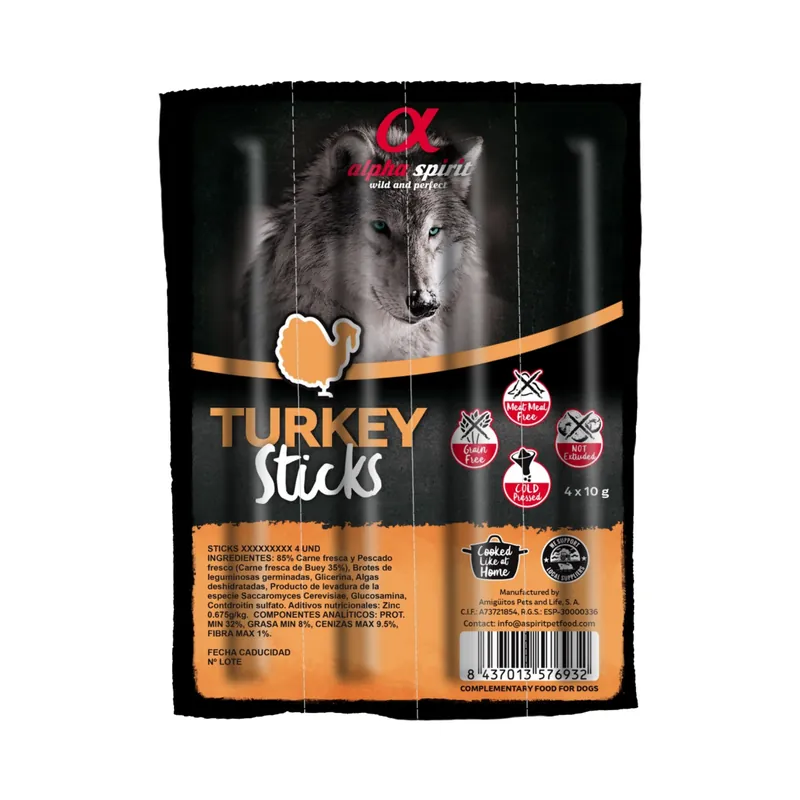 Alpha Spirit Sticks Turkey 1-pack Kundfavorit