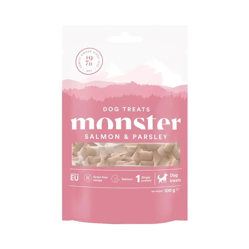 Billigare Monster Dog Treats All Breed Salmon 100 g