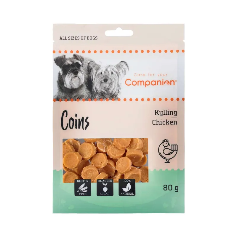 Companion Chicken Coins 80 g Erbjudandepris