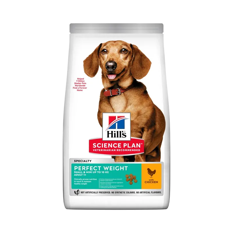 Hill's Pet Nutrition Hill's SCIENCE PLAN Perfect Weight Small & Mini Adult Dog Food with Chicken. 1.5 kg Lågt pris