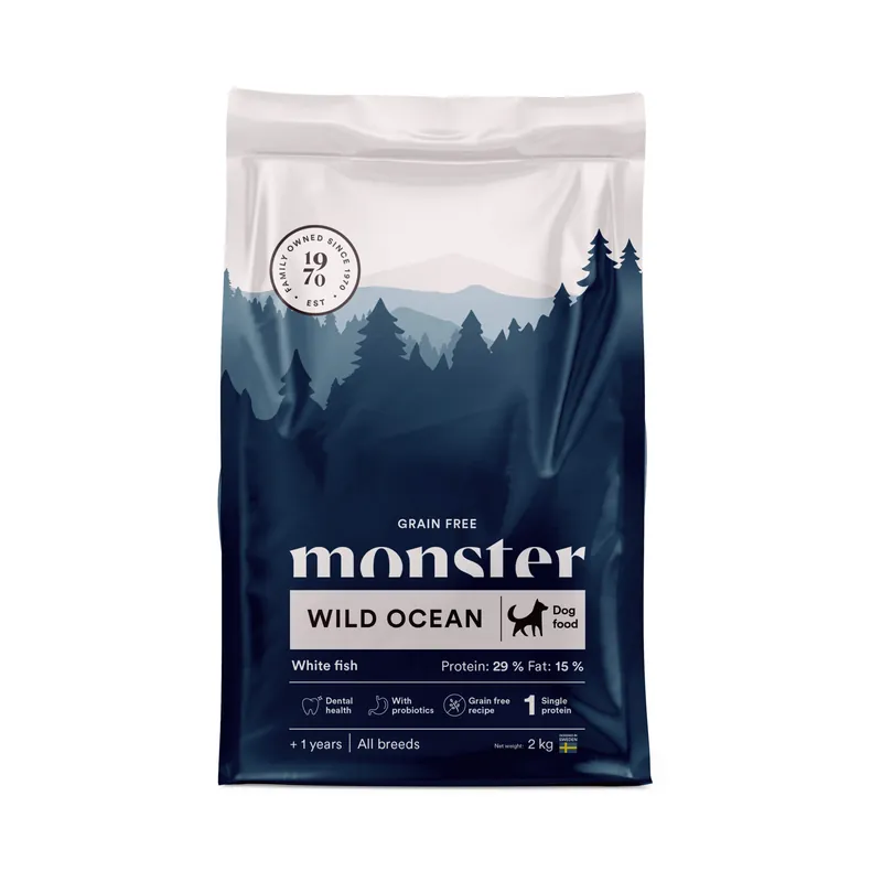 Begränsad tid Monster Dog Grain Free Wild Ocean 2 kg