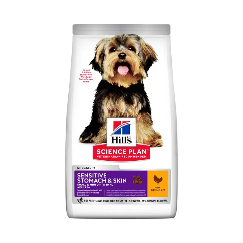 Lägg i varukorgen Hill's Pet Nutrition Hill's SCIENCE PLAN Sensitive Stomach & Skin Small & Mini Adult Dog Food With Chicken 1.5 kg