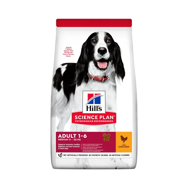 Expressleverans Hill's Pet Nutrition Hill's SCIENCE PLAN Medium Adult Dog Food With Chicken 2.5 kg