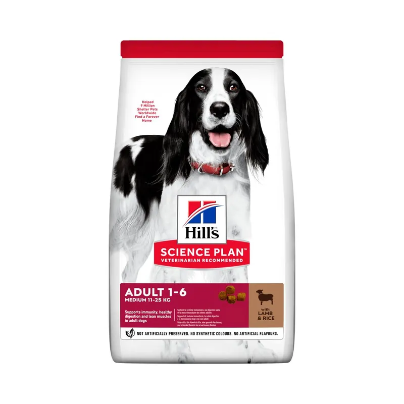 Erbjudande Hill's Pet Nutrition Hill's SCIENCE PLAN Medium Adult Hundefoder Med Lam Og Ris 2.5 kg