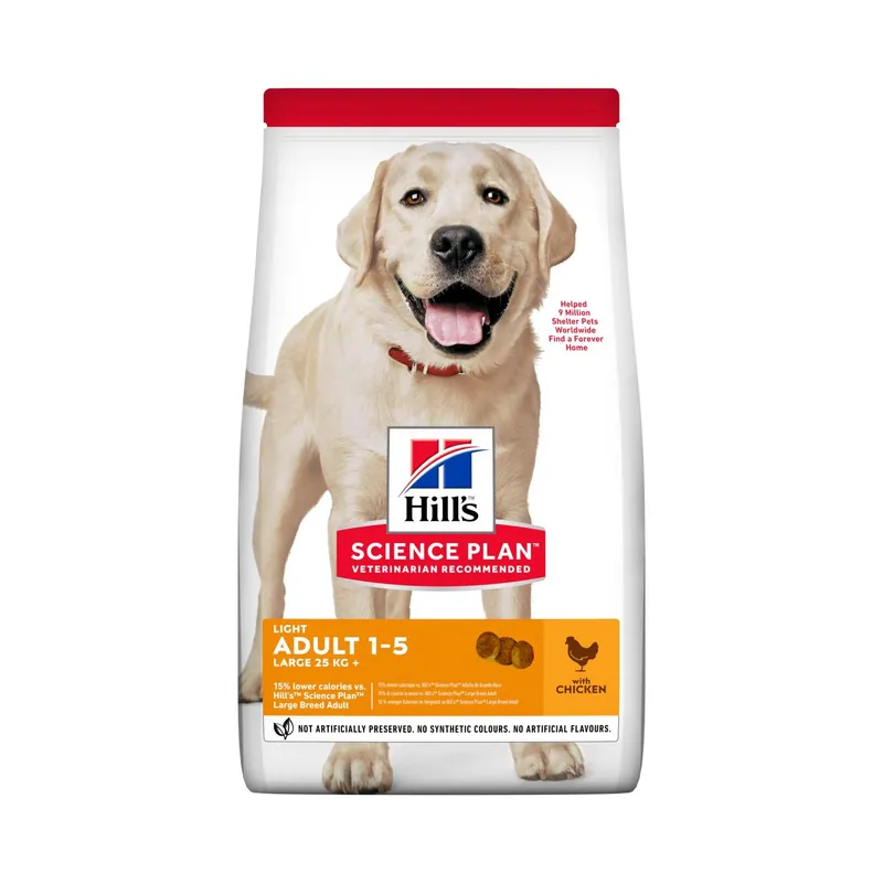 Hill's Pet Nutrition Hill's SCIENCE PLAN Light Large Breed Adult Hundfoder med Kyckling 14 kg Endast idag