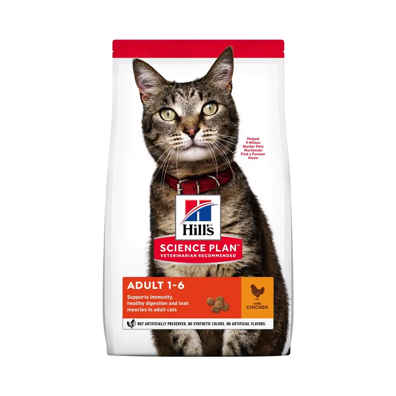 Populär Hill's Pet Nutrition Hill's SCIENCE PLAN Adult Kattfoder med Kyckling 1.5 kg