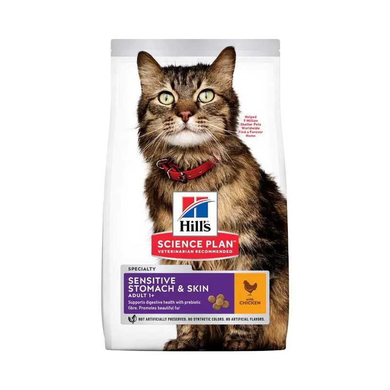 Hill's Pet Nutrition Hill's SCIENCE PLAN Sensitive Stomach & Skin Adult Kattfoder med Kyckling 1.5 kg Endast idag