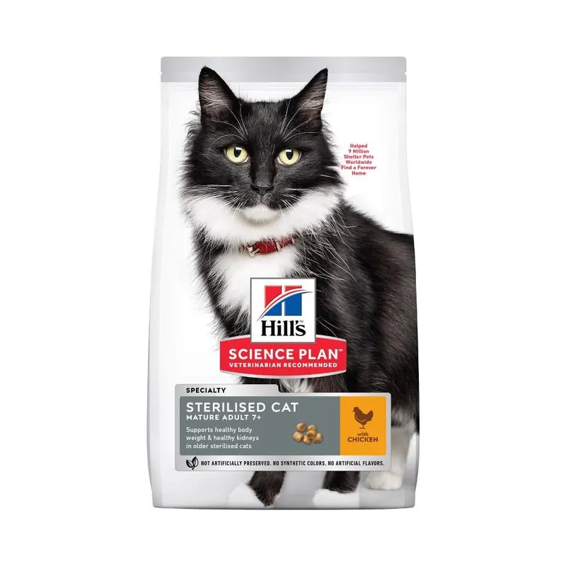 Billigare Hill's Pet Nutrition Hill's SCIENCE PLAN Steriloitu Mature Dry Food For Cats 1.5 kg