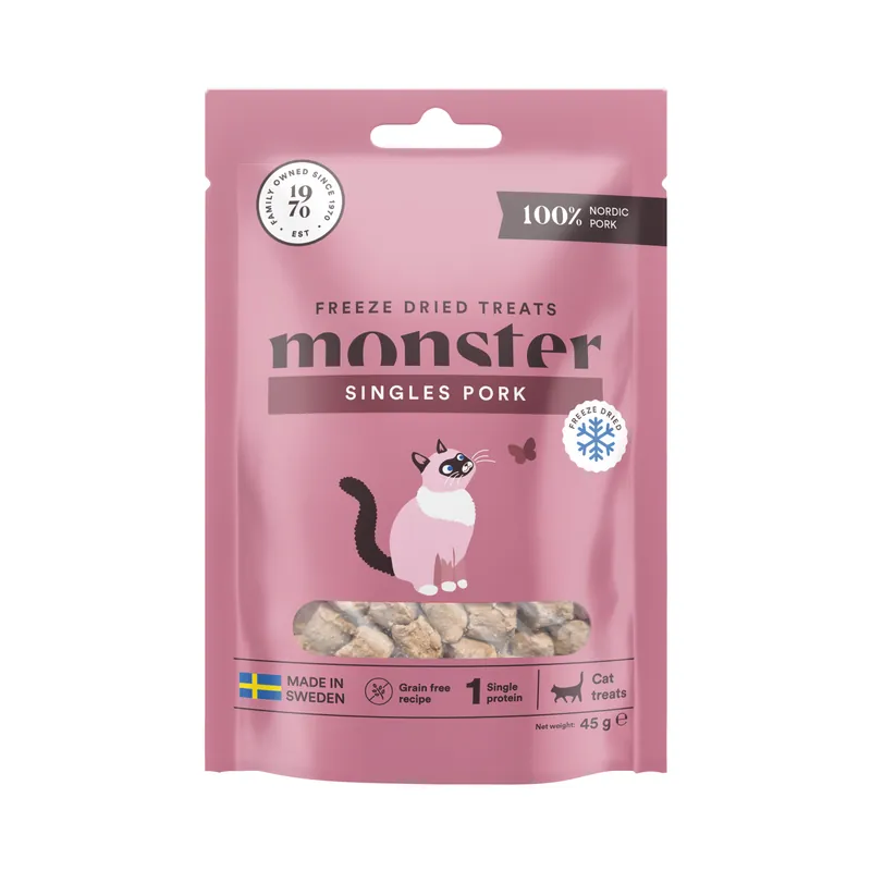 Lågt pris Monster Cat Treats Pork 40 g