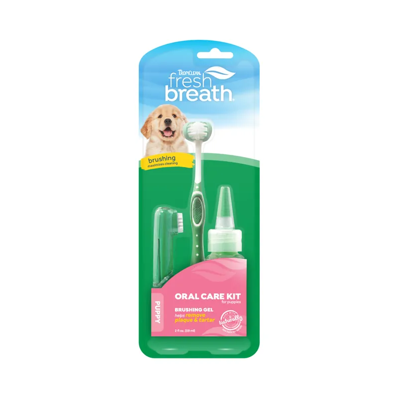 Rabatt TropiClean Fresh Breath Puppy Oral Care Kit