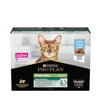 Handla nu Purina PRO PLAN Cat Sterilised Cod 10x75 g