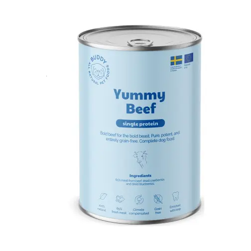 Buddy Pet Foods Buddy Yummy Beef 400 g Trygg betalning