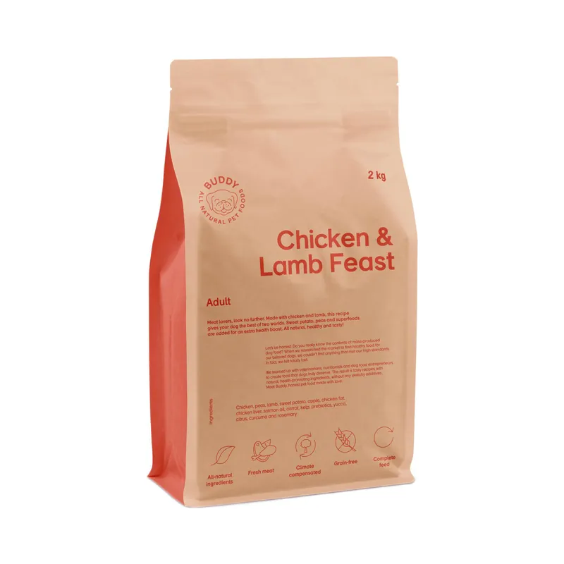 Utförsäljning Buddy Pet Foods Buddy Chicken & Lamb Feast 2 kg
