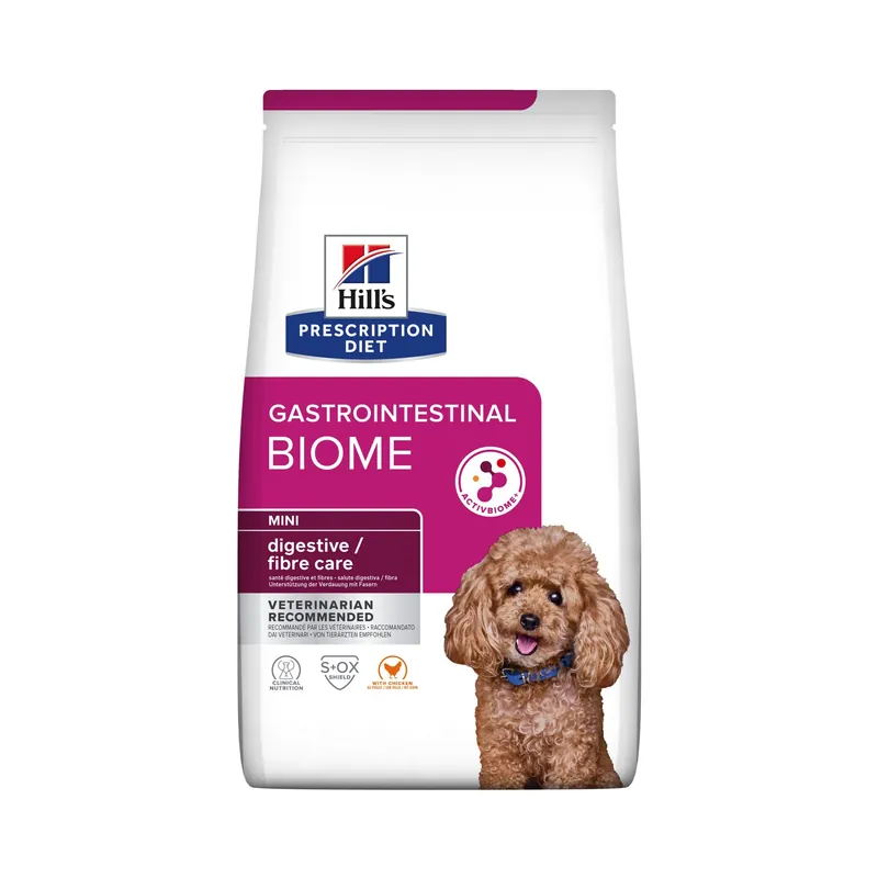 Hill's PRESCRIPTION DIET Gastrointestinal Biome Mini Dry Food For Dogs With Chicken. 1 kg Expressleverans
