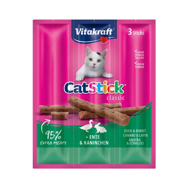 Erbjudande Vitakraft CatSticks Mini Ankka/Kani 3-pack