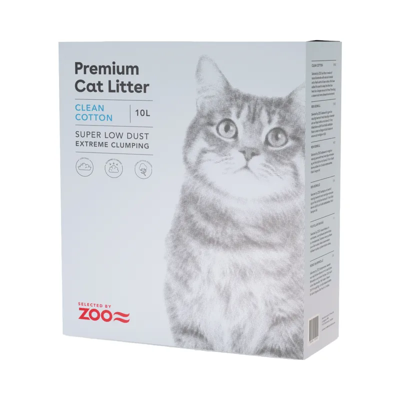 Selected by ZOO Premium Cat Litter Clean Cotton 10 L Kampanj