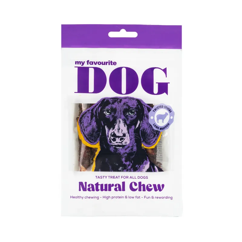 Erbjudandepris My favourite DOG Twisted Rawhide Sticks Lamb 6-pack / 12 cm