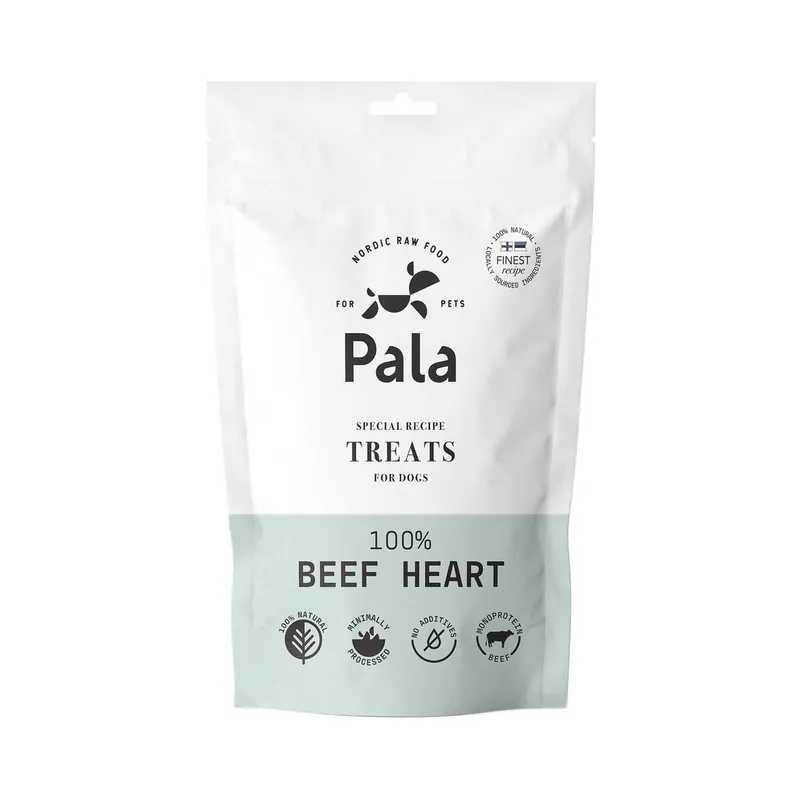 Snabb frakt Pala Petfoods Pala Treats Beef Heart 100 g