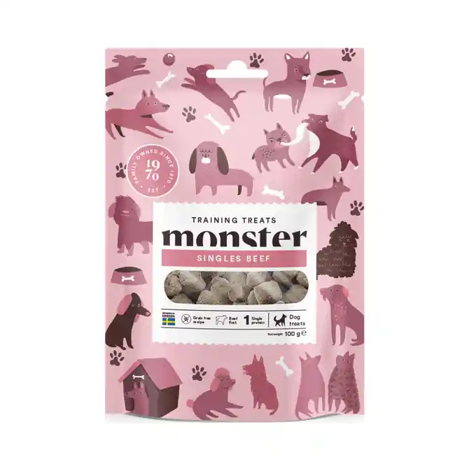 Snabb leverans Monster Dog Training Treats Rindfleisch 100 g