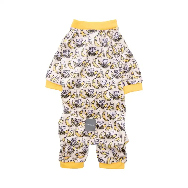 FuzzYard Pet Products FuzzYard Dog Pajamas Go Bananas Size 27 Populär