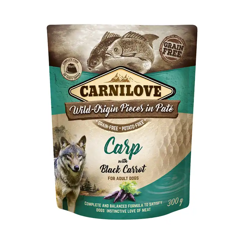 Carnilove Hundepose Pate Karpe Med Sort Gulerod 300 g Säker betalning
